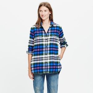 Madewell boyfriend fit flannel